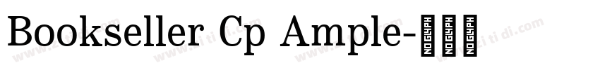 Bookseller Cp Ample字体转换